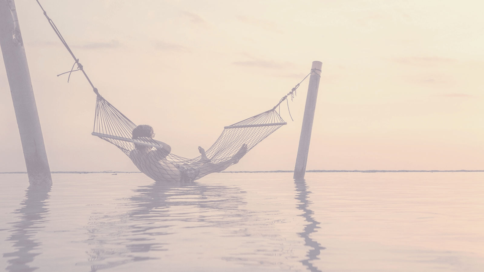 Guided meditation thumbnail of man relaxing in a hammock