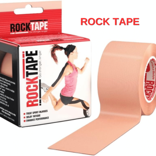 RockTape kinesiology tape roll – designed for pain relief, recovery, and athletic support, featuring durable, stretchable material for optimal performance