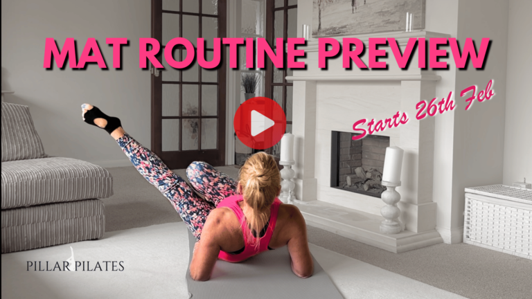 New Mat Pilates Routine Preview starting Feb 26th